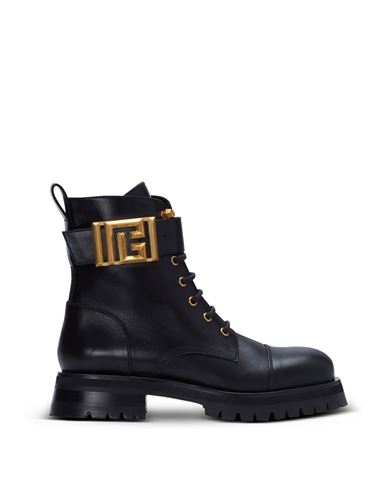 Balmain Ranger Army Boots In Black