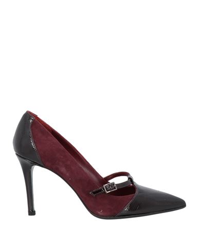 Shop Chantal Woman Pumps Burgundy Size 7 Leather In Red
