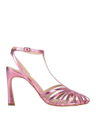 Valini Woman Pumps Magenta Size 8 Leather In Multi