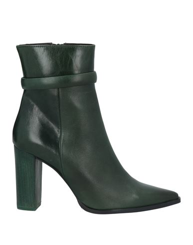 Zinda Woman Ankle Boots Emerald Green Size 8 Leather