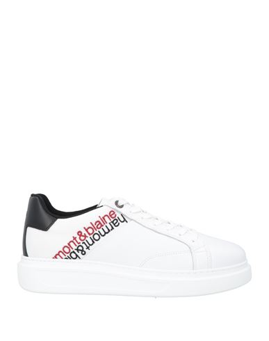 Shop Harmont & Blaine Man Sneakers White Size 9 Leather, Textile Fibers
