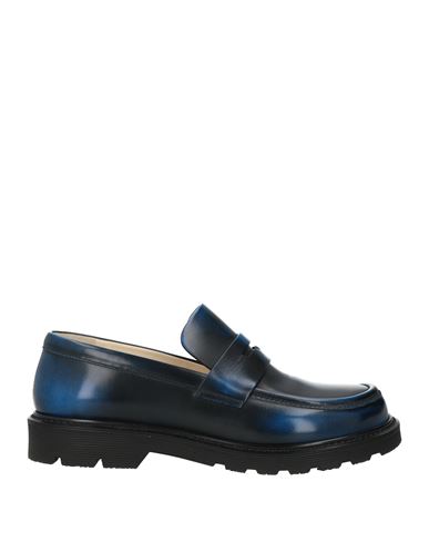 Loewe Woman Loafers Blue Size 7 Leather