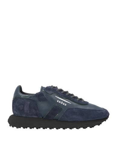 Shop Ghoud Venice Ghōud Venice Man Sneakers Midnight Blue Size 9 Leather, Textile Fibers