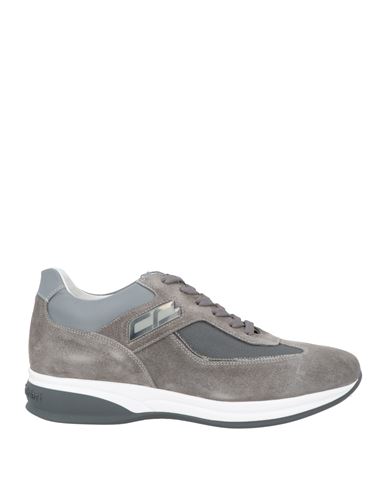 Cristiano Gualtieri Man Sneakers Grey Size 6 Leather, Textile Fibers