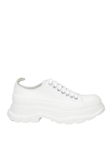Shop Alexander Mcqueen Woman Sneakers White Size 8 Textile Fibers