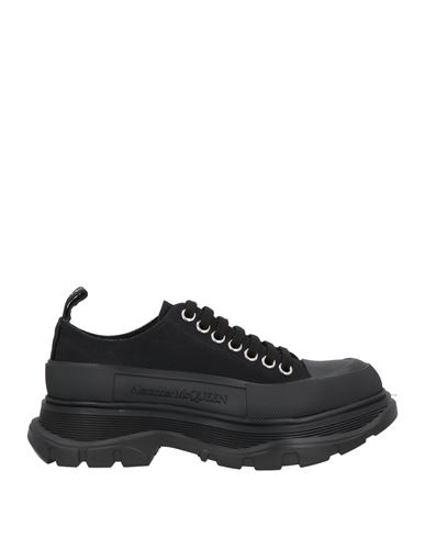 Alexander Mcqueen Tread Slick Sneakers In Black Silver