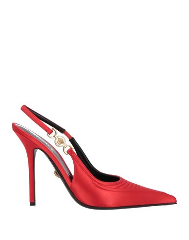 Versace Woman Pumps Red Size 8 Technical Fibers