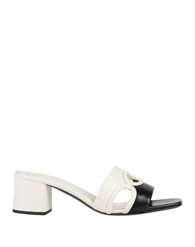 Valentino Garavani Woman Sandals White Size 7 Leather In Multi