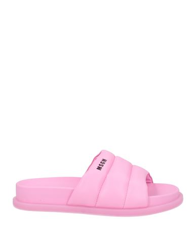 Msgm Toddler Girl Sandals Pink Size 10c Leather In Pink