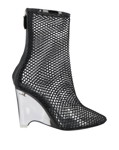 Shop Alaïa Woman Ankle Boots Black Size 6 Textile Fibers, Calfskin