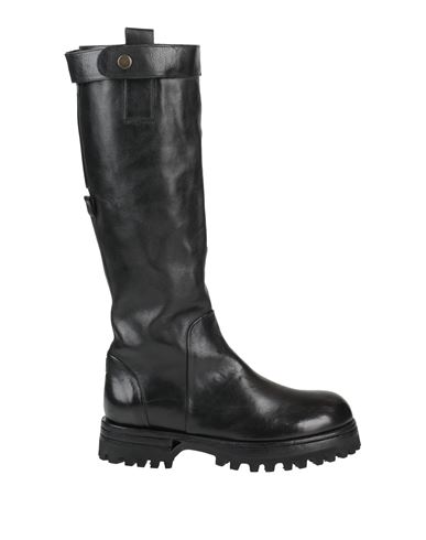 Le Ruemarcel Woman Boot Black Size 8 Leather In Multi