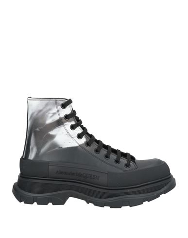 Shop Alexander Mcqueen Man Ankle Boots Black Size 9 Calfskin