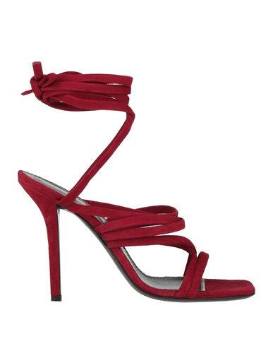 Shop Philosophy Di Lorenzo Serafini Woman Sandals Brick Red Size 8 Leather