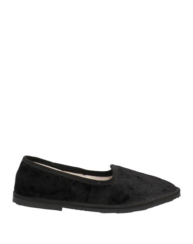 Foglietti Woman Loafers Black Size 6 Textile Fibers