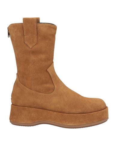 Shop Paloma Barceló Woman Ankle Boots Camel Size 8 Leather In Beige