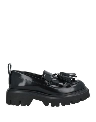 Msgm Woman Loafers Black Size 8 Leather