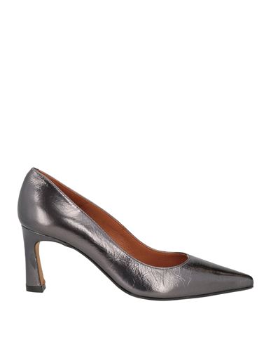 Shop Angel Alarcon Ángel Alarcón Woman Pumps Steel Grey Size 8 Leather