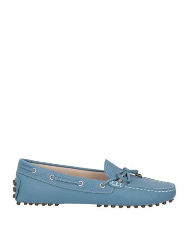 Wave Woman Loafers Pastel Blue Size 8 Leather
