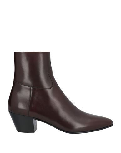 Shop Celine Man Ankle Boots Dark Brown Size 9 Leather