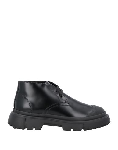 Shop Hogan Man Ankle Boots Black Size 9 Leather