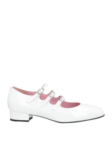 Shop Carel Paris Woman Ballet Flats White Size 8 Leather