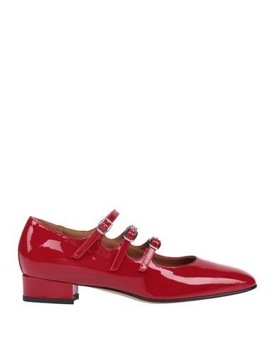 Shop Carel Paris Woman Ballet Flats Red Size 10.5 Leather