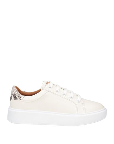 Shop Bally Woman Sneakers Ivory Size 7 Lambskin In White