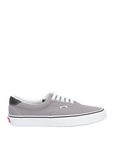 Vans Man Sneakers Grey Size 8 Leather, Textile Fibers In Gray