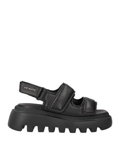 Vic Matie Vic Matiē Woman Sandals Black Size 10 Leather