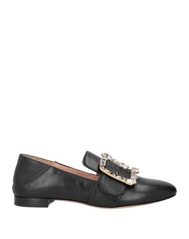 Shop Bally Woman Loafers Black Size 7.5 Lambskin