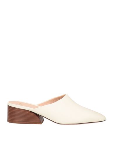 Shop Bally Woman Mules & Clogs Ivory Size 6.5 Calfskin In White