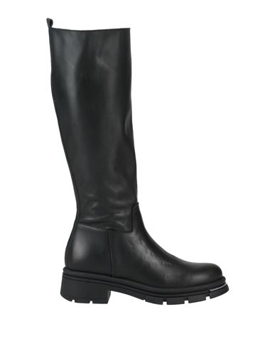 Geneve Woman Boot Black Size 8 Leather