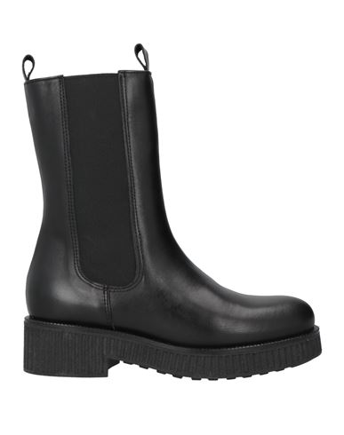 Shop Geneve Woman Ankle Boots Black Size 9 Leather