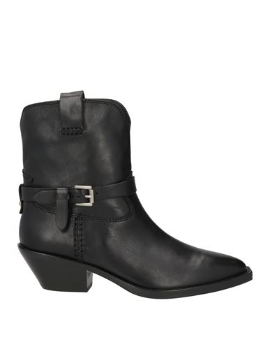 Shop Ash Woman Ankle Boots Black Size 8 Leather