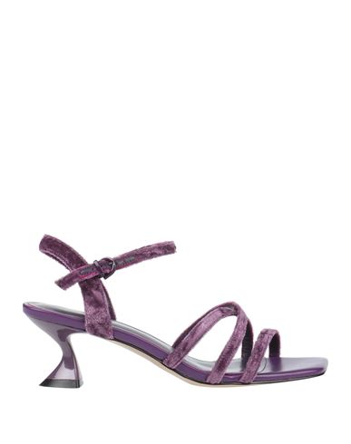 Shop Jeannot Woman Sandals Purple Size 6 Textile Fibers
