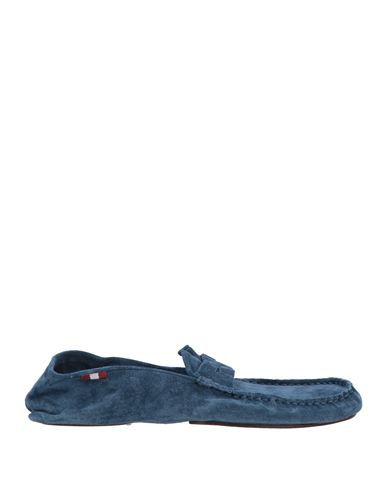 Shop Bally Man Loafers Slate Blue Size 8-9 Calfskin