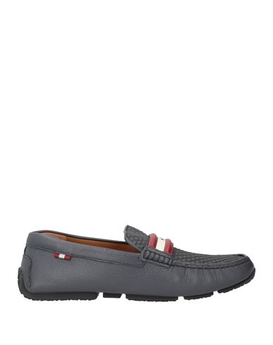 Shop Bally Man Loafers Lead Size 9 Cow Leather In Grey