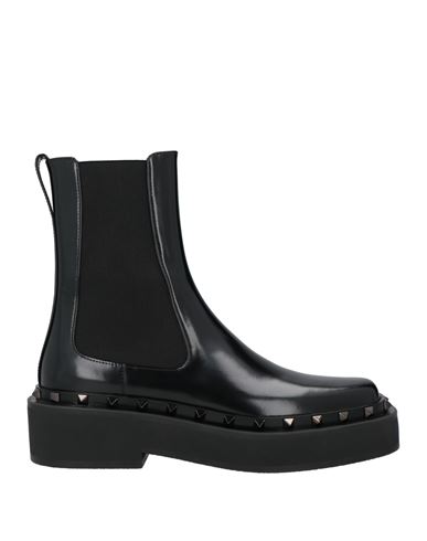 Shop Valentino Garavani Woman Ankle Boots Black Size 7.5 Leather