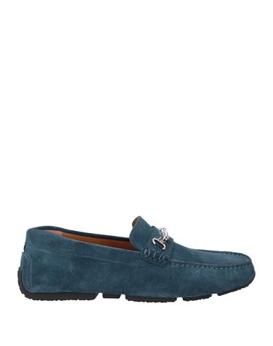 Shop Bally Man Loafers Slate Blue Size 6 Calfskin
