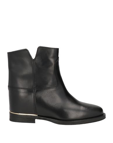 Via Roma 15 Woman Ankle Boots Black Size 6 Leather