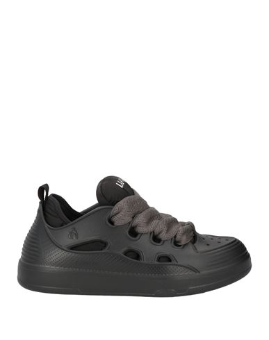Lanvin Man Sneakers Black Size 12 Terylene