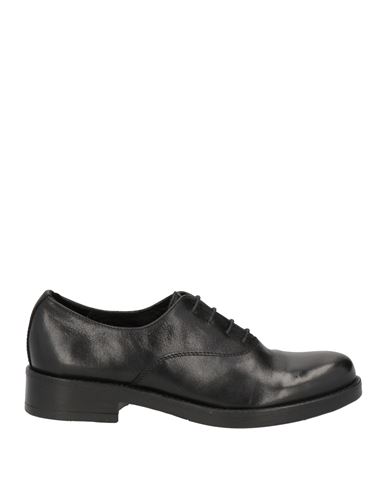 Pawelk's Woman Lace-up Shoes Black Size 8 Leather