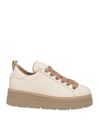 Shop Pànchic Panchic Woman Sneakers Beige Size 5 Leather