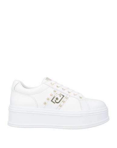 Shop Liu •jo Woman Sneakers White Size 10 Calfskin