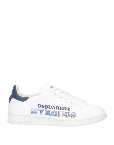 Dsquared2 Woman Sneakers White Size 8 Calfskin