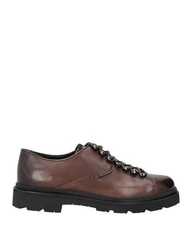 Shop Bally Man Lace-up Shoes Cocoa Size 9 Calfskin In Brown