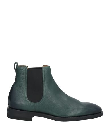 Shop Bally Man Ankle Boots Dark Green Size 9 Leather