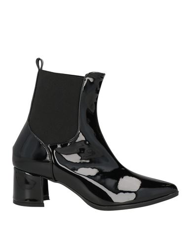 Emme By Marella Woman Ankle Boots Black Size 8 Textile Fibers