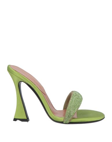 Shop D’accori D'accori Woman Sandals Acid Green Size 8 Textile Fibers