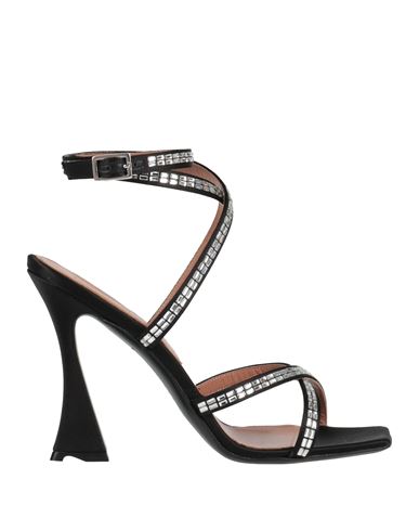 D’accori D'accori Woman Sandals Black Size 8 Textile Fibers